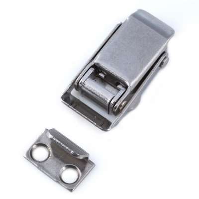 TS-163-7 Made in Taiwan Spring Loaded Stainless Steel Mini Adjustable Drawl Latch